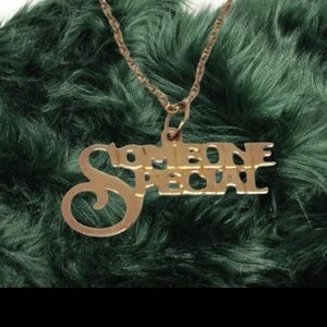 ELG Solid 14K Gold Necklace with "Someone Special" Gold Pendant